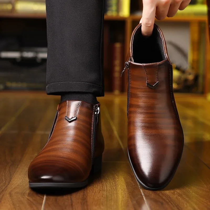 Luksusowe buty męskie moda wys – Men Formal Wear With Boots recenzja i cena