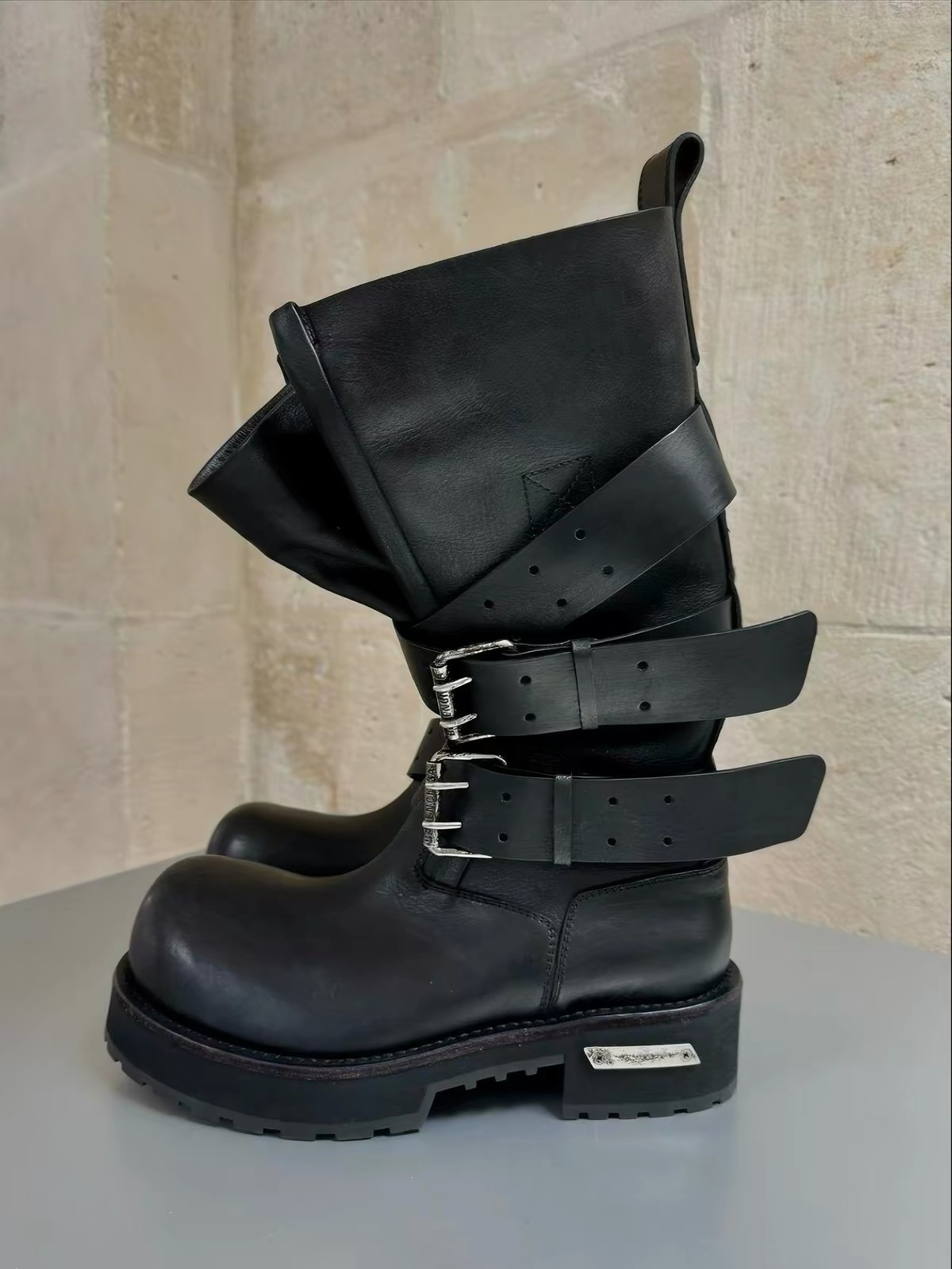 Kozaki z zamszu w kolorze khak – Men Formal Wear With Boots recenzja i cena