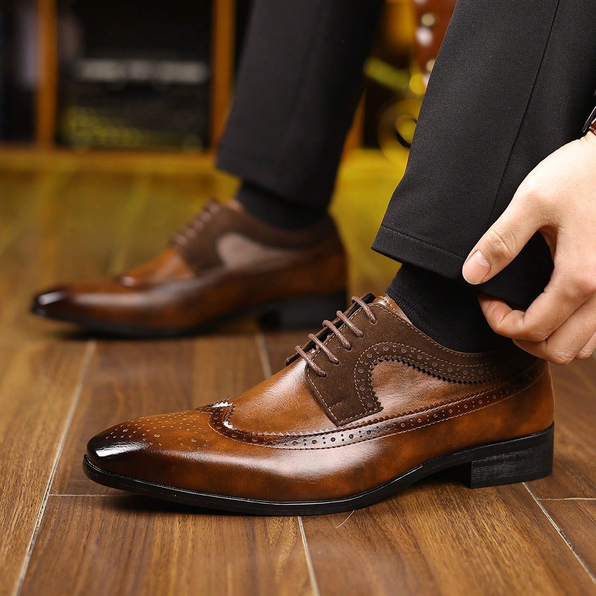 Eleganckie buty męskie z sznur – Formal Men Daily Wear Footwear recenzja i cena