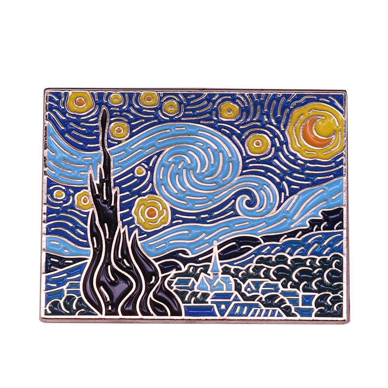 Przypinka Van Gogh z miękkiej  – Tuxedo Lapel Pin recenzja i cena