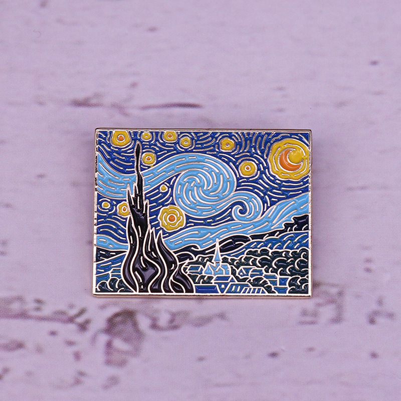 Przypinka Van Gogh z miękkiej  – Tuxedo Lapel Pin recenzja i cena