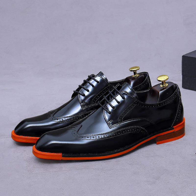 Męskie oksfordy z prawdziwej s – Formal Men Daily Wear Footwear recenzja i cena