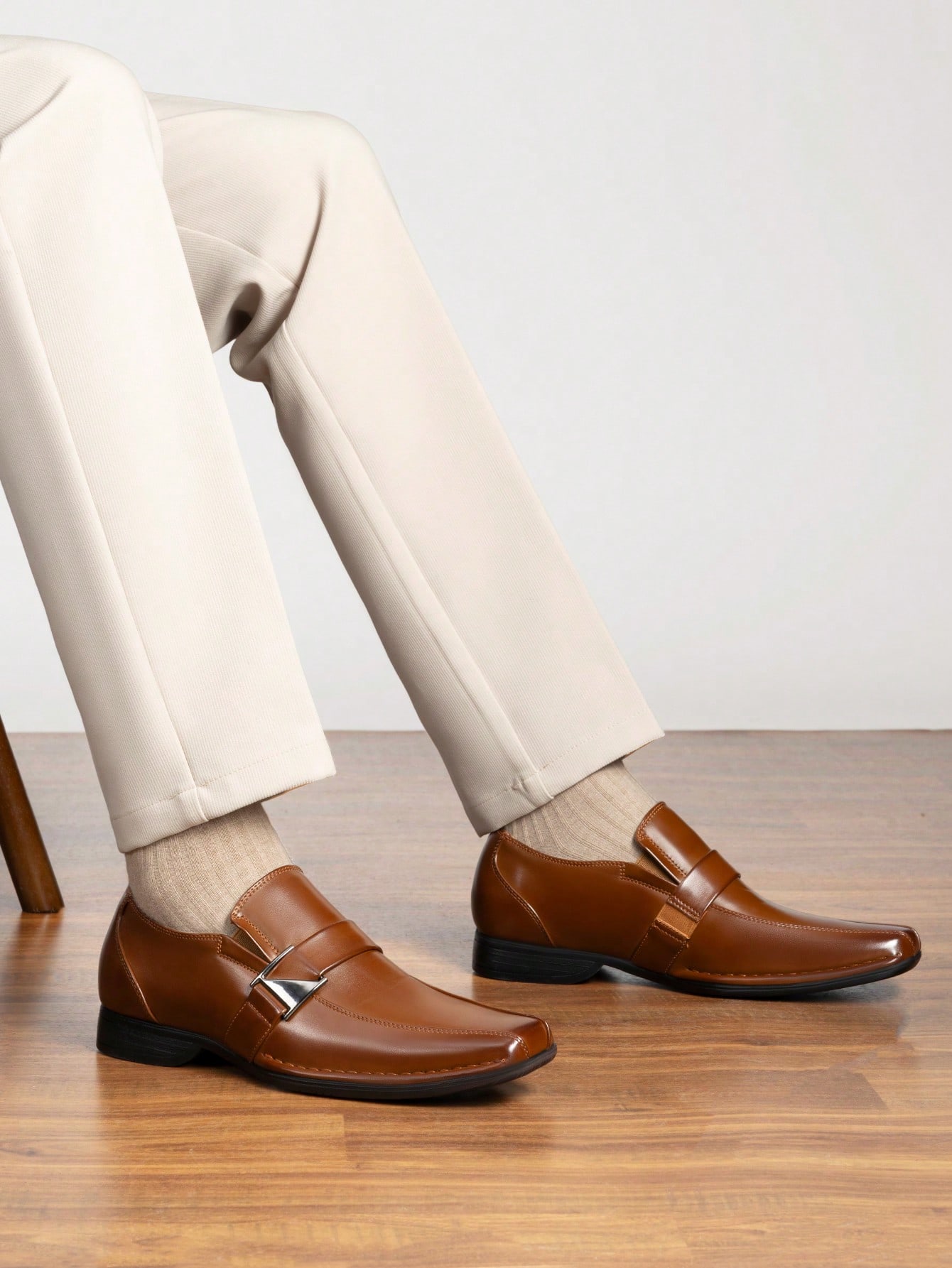Eleganckie, skórzane mokasyny  – Formal Men Daily Wear Footwear recenzja i cena
