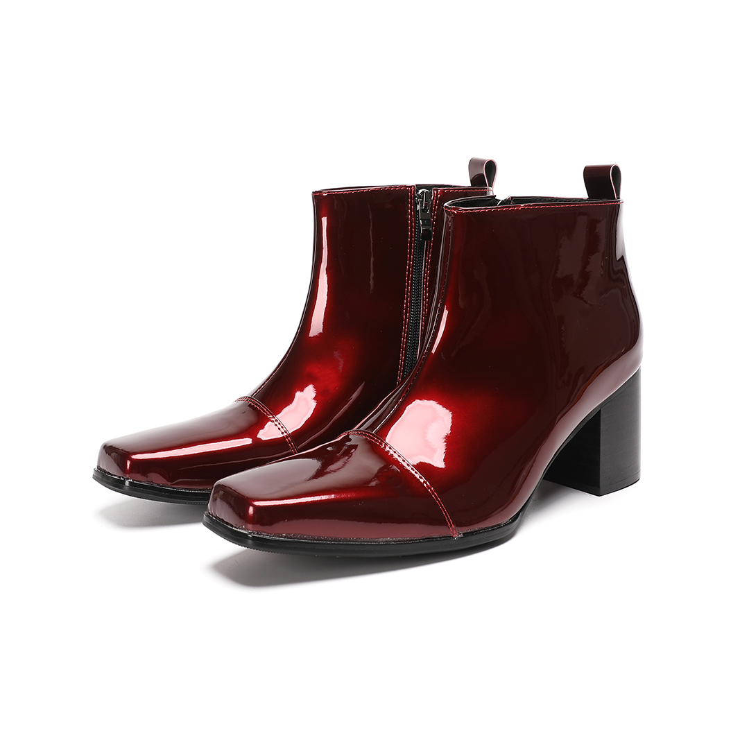 Męskie czerwone botki na wysok – Men Formal Wear With Boots recenzja i cena