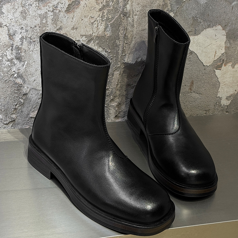 Męskie buty vintage, luksusowe – Men Formal Wear With Boots recenzja i cena