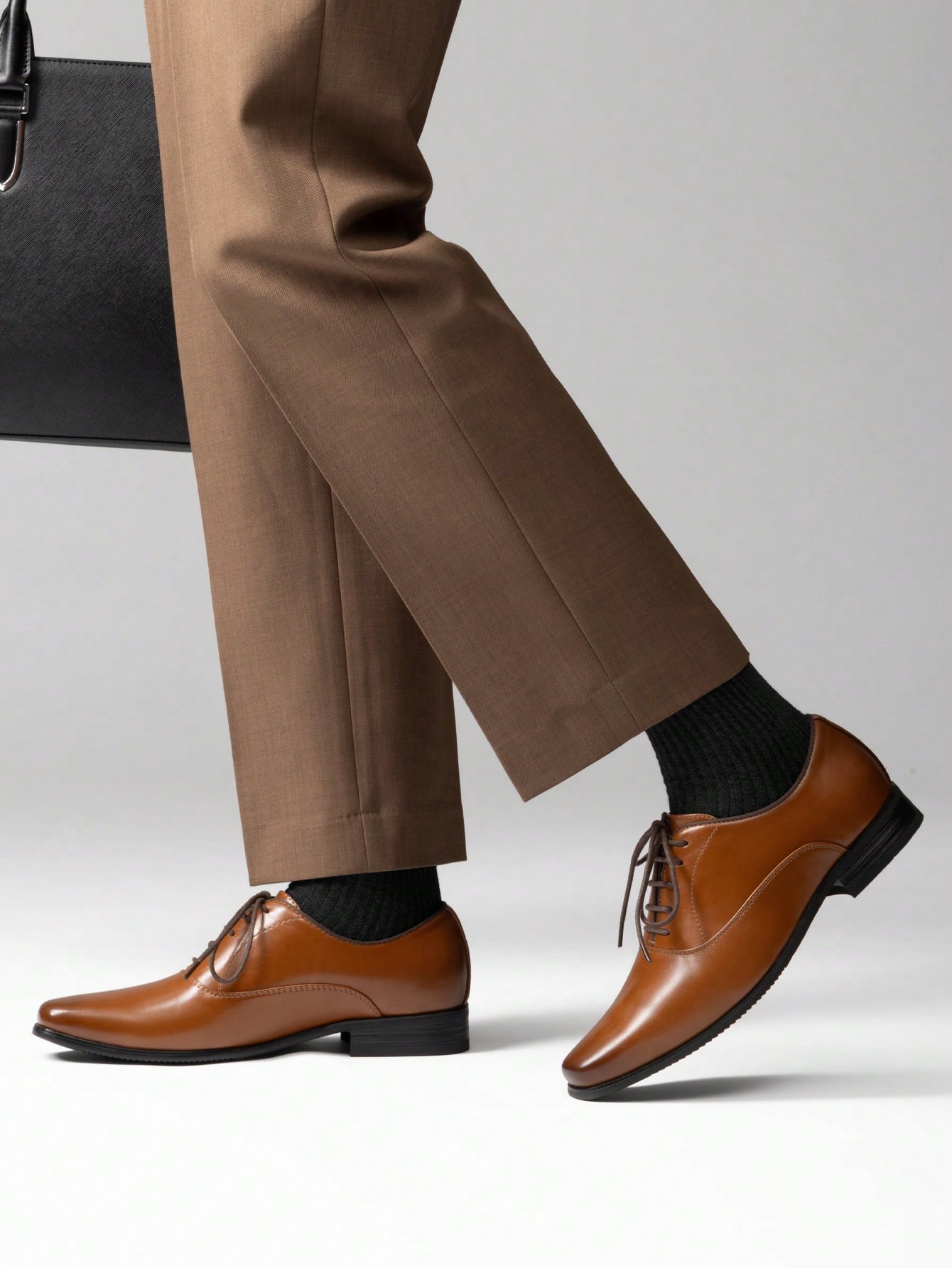 Brązowe, eleganckie buty oksfo – Formal Men Daily Wear Footwear recenzja i cena